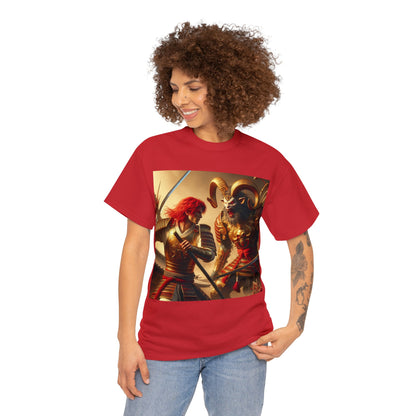 Samurai Aries (2) Unisex Heavy Cotton Tee