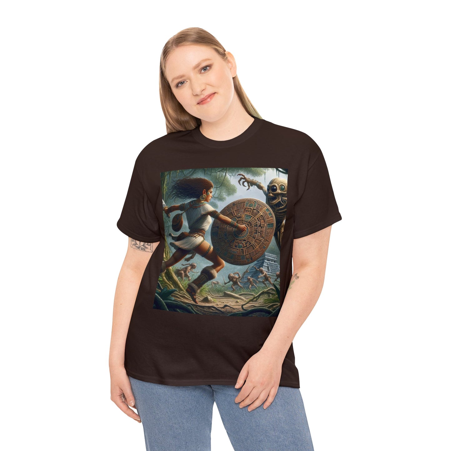 Virgo Aztec (F3) Unisex Heavy Cotton Tee