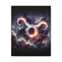 Load image into Gallery viewer, Cosmic Taurus Canvas Art, Zodiac Decor, Astrology Wall Hanging, Gift for Taurus, Home Decor, Space Art
