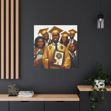 Load image into Gallery viewer, Graduation Celebration Canvas Art, Custom Wall Decor for Graduates, Gift for Newly Graduated, Inspirational Graduate Wall Art, [...]
