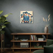 Load image into Gallery viewer, Graduation Celebration Stretched Canvas, Custom Wall Art, Gift for Graduates, Family Home Decor, Art for Special Occasions
