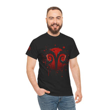 Load image into Gallery viewer, Aries Heart Tee, Unisex Heavy Cotton T-Shirt, Astrology Gift, Birthday Present, Graphic Tee, Casual Wear, Unique Design
