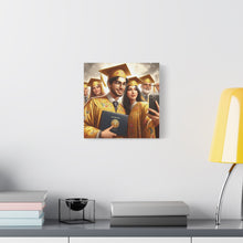 Load image into Gallery viewer, Graduation Celebration Canvas Wall Art, Perfect Gift for Graduates, Home Decor, Graduation Party Decor, Unique Graduation Memory
