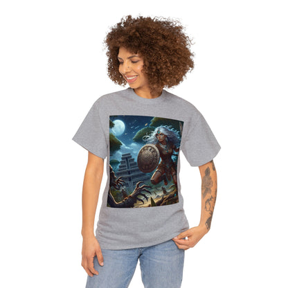 Cancer Aztec (F2) Unisex Heavy Cotton Tee