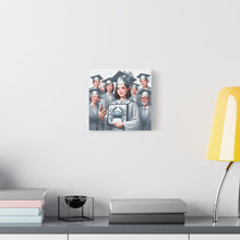 Load image into Gallery viewer, Graduation Canvas Art, Celebratory Wall Decor, Gift for Grads, Personalized Graduation Art, Unique Grad Gift
