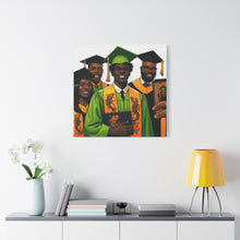 Load image into Gallery viewer, Graduation Canvas Print, Celebratory Artwork for Graduates, Stylish Home Decor, Gift for Graduates, Unique Wall Art
