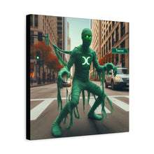 Load image into Gallery viewer, Canvas Print - Halloween Taurus Astrology Mummy
