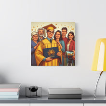 Load image into Gallery viewer, Graduation Canvas Wall Art, Family Celebration Decor, Gift for Graduates, Home Decoration, Personalized Memory
