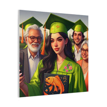 Load image into Gallery viewer, Graduation Canvas Print, Personalized Gift, Wall Art for Graduate, Celebration Decor, Matriculation Memory
