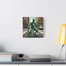 Load image into Gallery viewer, Canvas Print - Halloween Taurus Astrology Mummy
