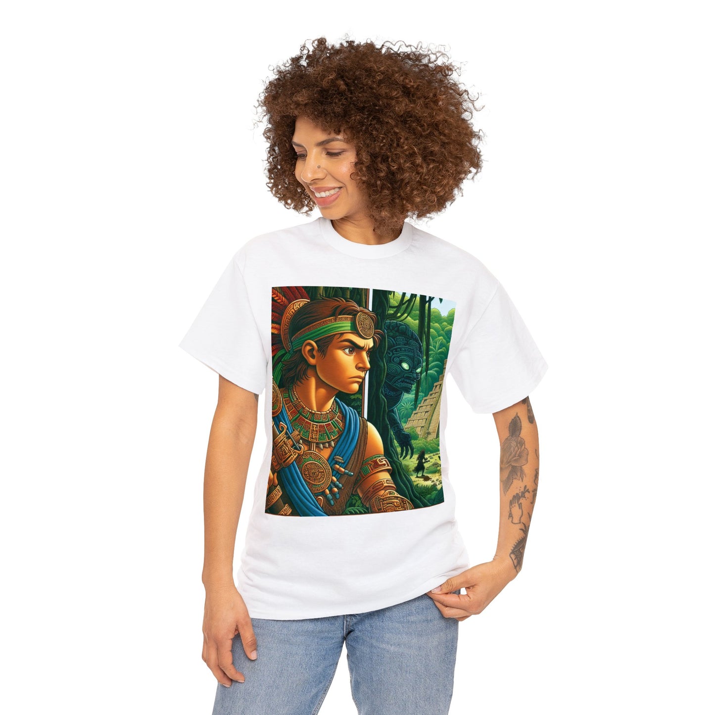 Virgo Aztec (1) Unisex Heavy Cotton Tee