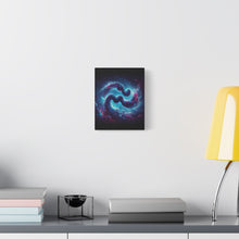 Load image into Gallery viewer, Galactic Aquarius Canvas Art Print, Cosmic Wall Decor, Nebula Artwork, Home Office Decor, Space Themed Gift
