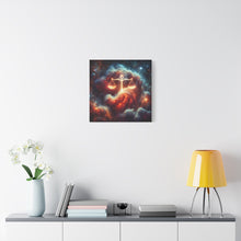 Load image into Gallery viewer, Cosmic Balance Canvas Wall Art - Celestial Decor, Zodiac Gift, Space Wall Art, Libra Astrology, Home Aesthetic
