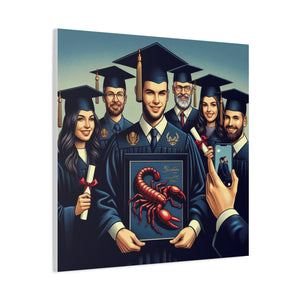 Graduation Canvas Wall Art, Perfect Gift for Graduates, Customizable Graduation Gift, College Decor, Graduation Celebration Decor