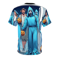 Load image into Gallery viewer, Aquarius Halloween (2) Unisex Cut &amp; Sew Tee (AOP)
