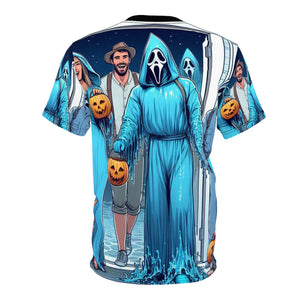 Aquarius Halloween (2) Unisex Cut & Sew Tee (AOP)