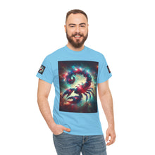 Load image into Gallery viewer, Cosmic Scorpion Tee | Unisex Heavy Cotton Tee | Astrowar Graphic Tees | Space Lover Apparel | Unique Astrology Shirt | Gift for Star [...]
