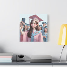 Load image into Gallery viewer, Graduation Canvas Print, Inspirational Wall Art, Personalized Gift, College Decor, Graduation Celebration
