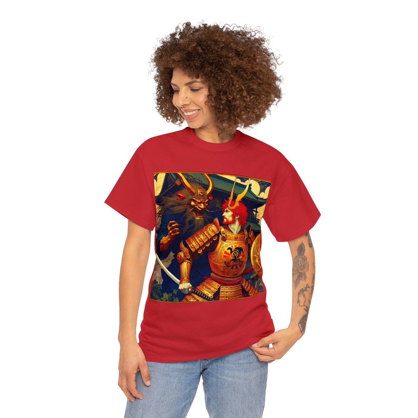 Samurai Aries (4) Unisex Heavy Cotton Tee