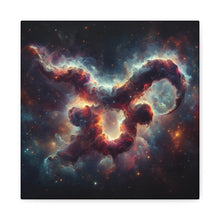 Load image into Gallery viewer, Celestial Taurus Canvas Print, Astrological Wall Art, Zodiac Decor, Horoscope Gift, Unique Home Decoration
