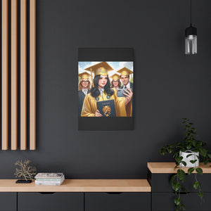 Graduation Canvas Print, Custom Wall Art for Grads, Personalized Home Decor, Graduate Gift, Modern Stretched Canvas, Graduation Celebration