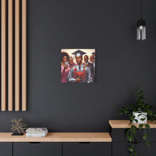 Load image into Gallery viewer, Graduation Celebration Canvas Art, Family Portrait, Graduation Gift, Wall Decor, Home Decoration, College Graduation
