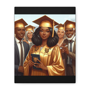 Graduation Canvas Print, Celebration Wall Art, Graduation Gift, Inspired Decor, Educational Achievement, Customizable Artwork