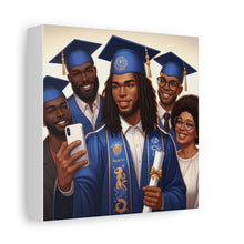 Load image into Gallery viewer, Graduation Canvas Print, Family Celebration Wall Art, Gift for Grads, Personalized Decor, Graduation Ceremony Keepsake
