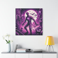Load image into Gallery viewer, Halloween Wall Art, Spooky Canvas, Gothic Home Decor, Haunted House Decor, Mummy Artwork, Creepy Wall Hanging

