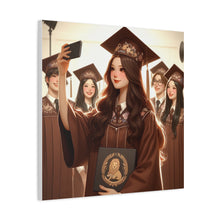 Load image into Gallery viewer, Graduation Canvas Print, Inspirational Wall Art for Graduates, Home Decor, Gift for Her, College Graduation, Motivational Decor
