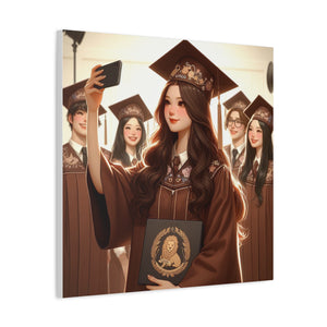 Graduation Canvas Print, Inspirational Wall Art for Graduates, Home Decor, Gift for Her, College Graduation, Motivational Decor