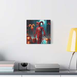 Canvas Wall Art, Aries Decor, Zodiac Gift, Home Wall Decor, Astrological Artwork