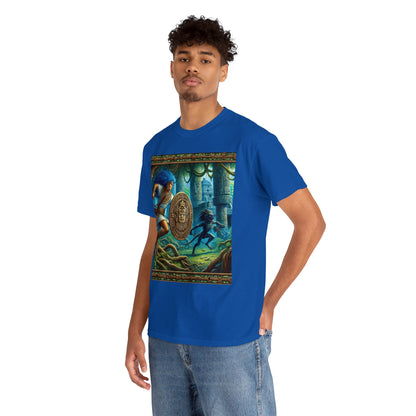 Aquarius Aztec (4) Unisex Heavy Cotton Tee