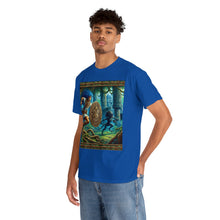 Load image into Gallery viewer, Aquarius Aztec (4) Unisex Heavy Cotton Tee
