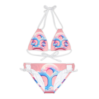 Libra (1) Strappy Bikini Set (AOP)