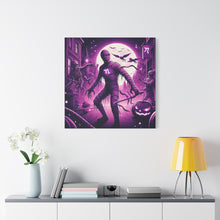 Load image into Gallery viewer, Halloween Wall Art, Spooky Canvas, Gothic Home Decor, Haunted House Decor, Mummy Artwork, Creepy Wall Hanging
