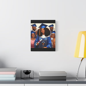 Graduation Canvas Print, Gift for Her, Home Decor, Celebration Artwork, Inspirational Graduation Gift