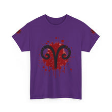 Load image into Gallery viewer, Aries Inspired Unisex Heavy Cotton Tee | Astrology Shirt, Zodiac Apparel, Gift for Astrology Lovers, Rambunctious Spirit T-Shirt, [...]
