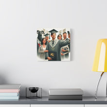 Load image into Gallery viewer, Graduation Canvas Print, Gift for Grads, Wall Art for Celebrations, Proud Graduate Decor, Customizable Artwork
