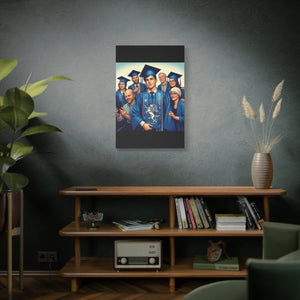 Graduation Canvas Wall Art, Personalized Graduation Gift, Family Celebration Decor, High School Graduation, College Graduation