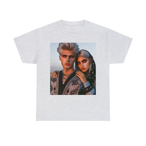 Unisex Cancer Couple (1) Heavy Cotton Tee