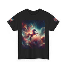 Load image into Gallery viewer, Sagittarius Galactic Unicorn Tee - Unisex Cotton T-Shirt for Cosmic Lovers, Fantasy Fans, Trendy Apparel, Astral War Merch, Gift for All Occasions
