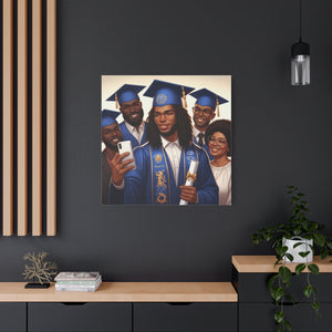 Graduation Canvas Print, Family Celebration Wall Art, Gift for Grads, Personalized Decor, Graduation Ceremony Keepsake