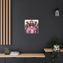 Load image into Gallery viewer, Graduation Wall Art Print, Personalized Canvas, Unique Gift for Grads, Academic Celebration Decor, Student Artwork, Matte Canvas
