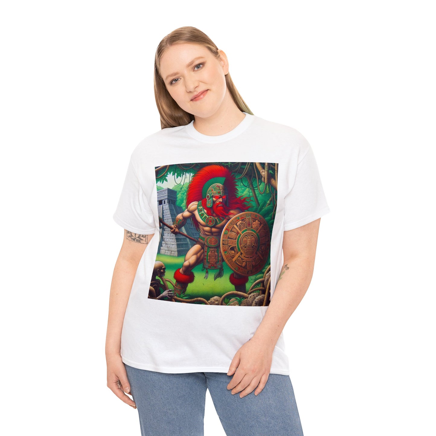 Aries Aztec (4) Unisex Heavy Cotton Tee