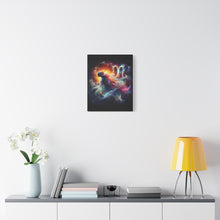 Load image into Gallery viewer, Galactic Zodiac Virgo Canvas Art, Astrology Decor, Horoscope Wall Art, Cosmic Home Decor, Celestial Gift for Space Lovers
