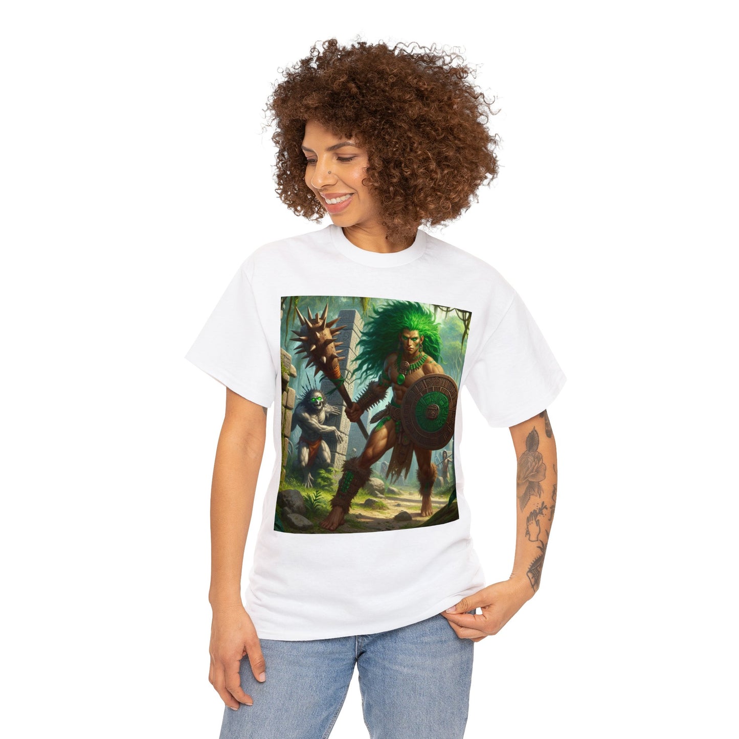 Taurus Aztec (1) Unisex Heavy Cotton Tee