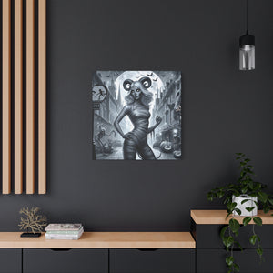 Canvas Print - Halloween Capricorn Astrology Mummy