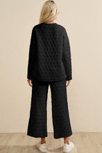 Load image into Gallery viewer, Pink Solid Quilted Pullover and Pants Outfit
