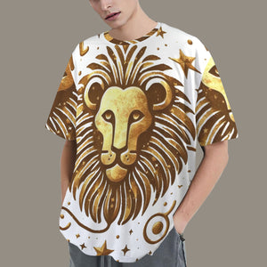Leo Round Neck Loose T-Shirt